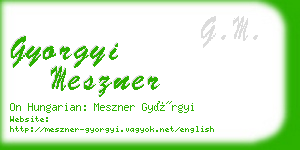 gyorgyi meszner business card